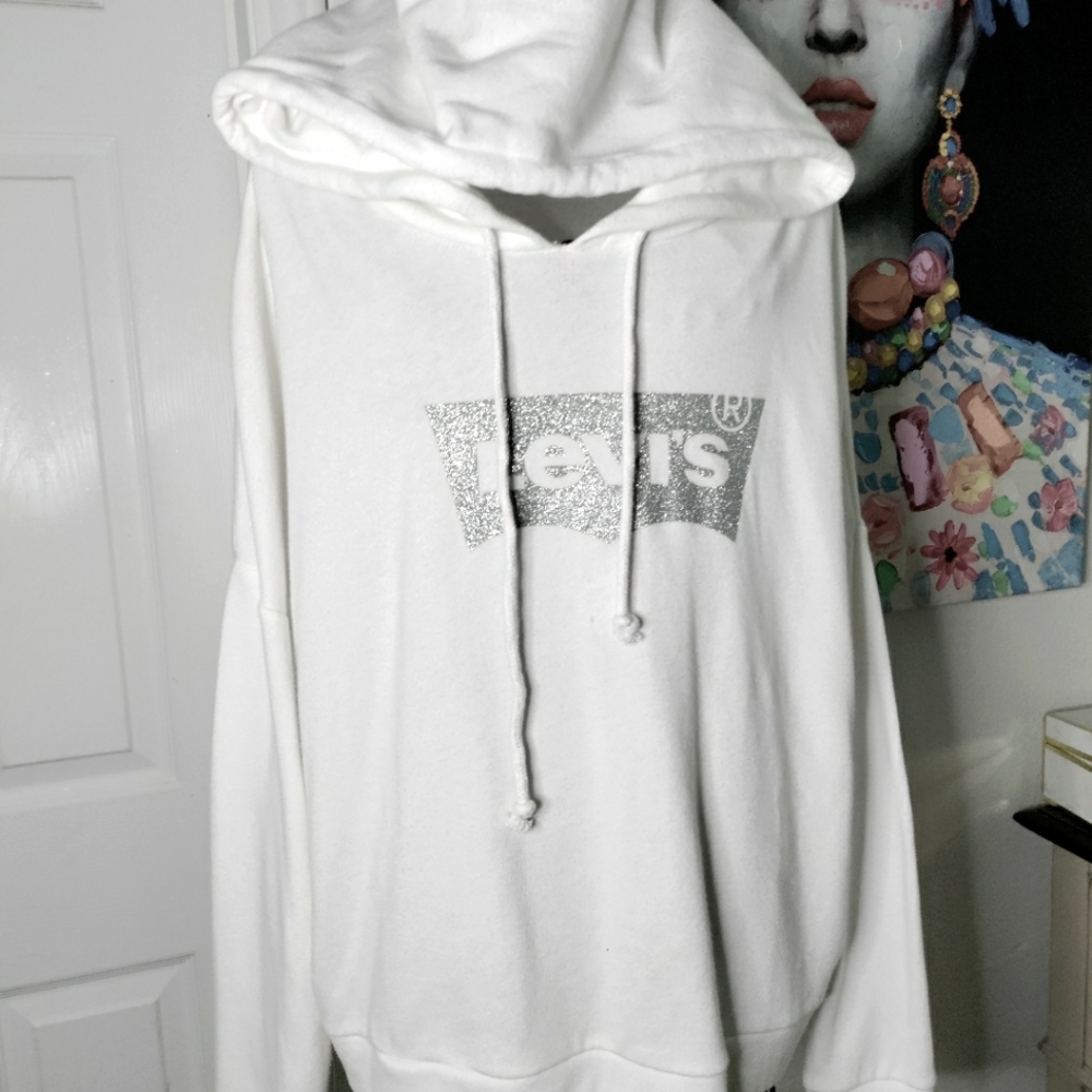 Women's XL Levi's white hoodie